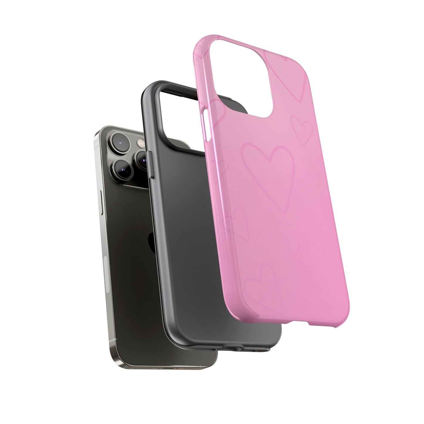 Hearts Pink Tough Cases