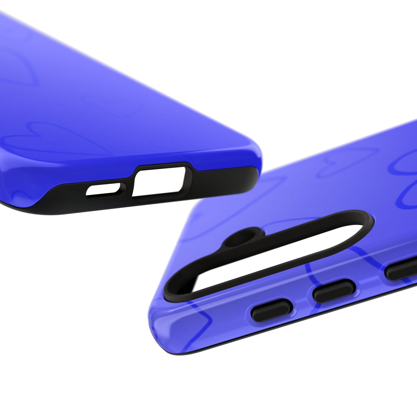 Hearts Blue Tough Cases