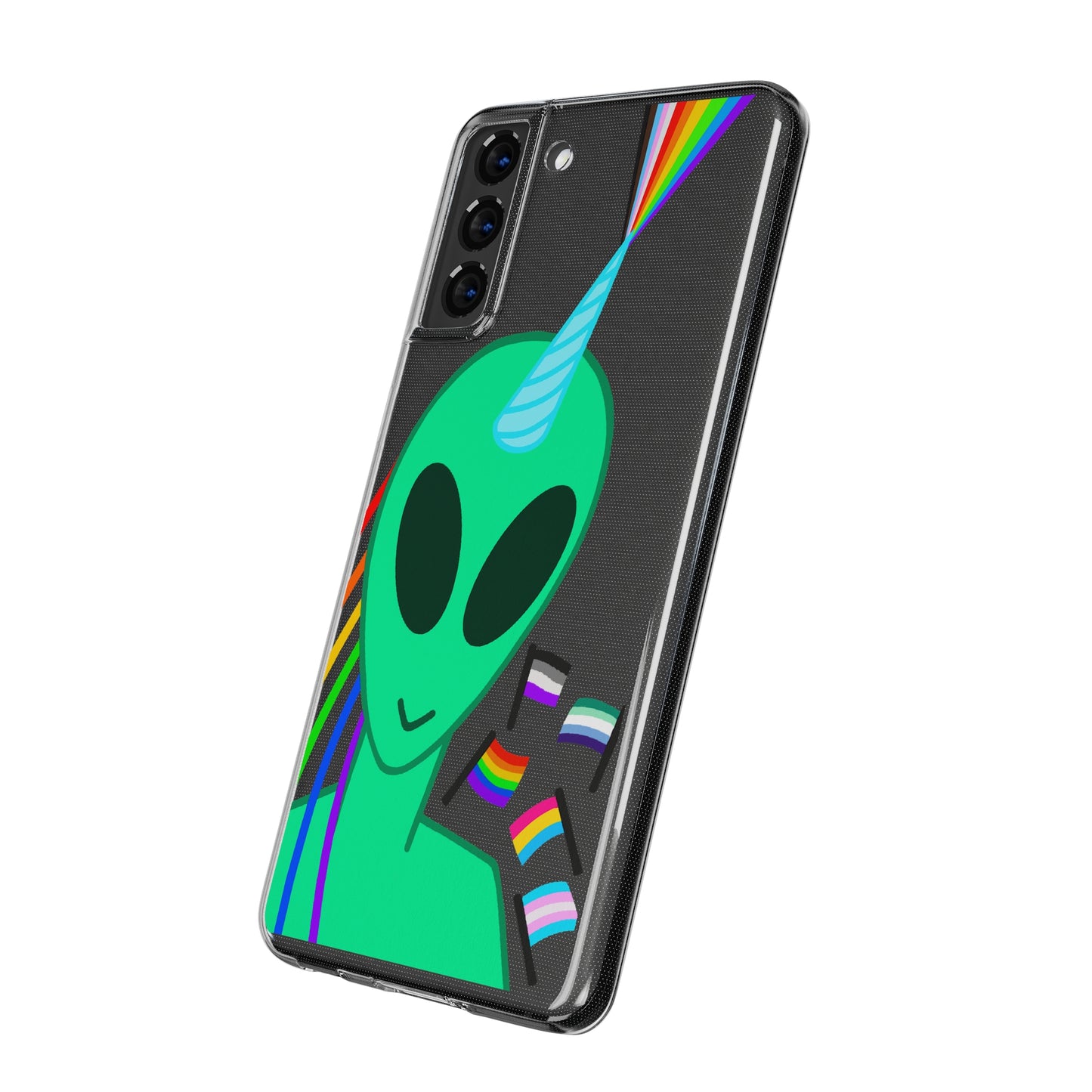 Gay Alien Clear Soft Phone Cases