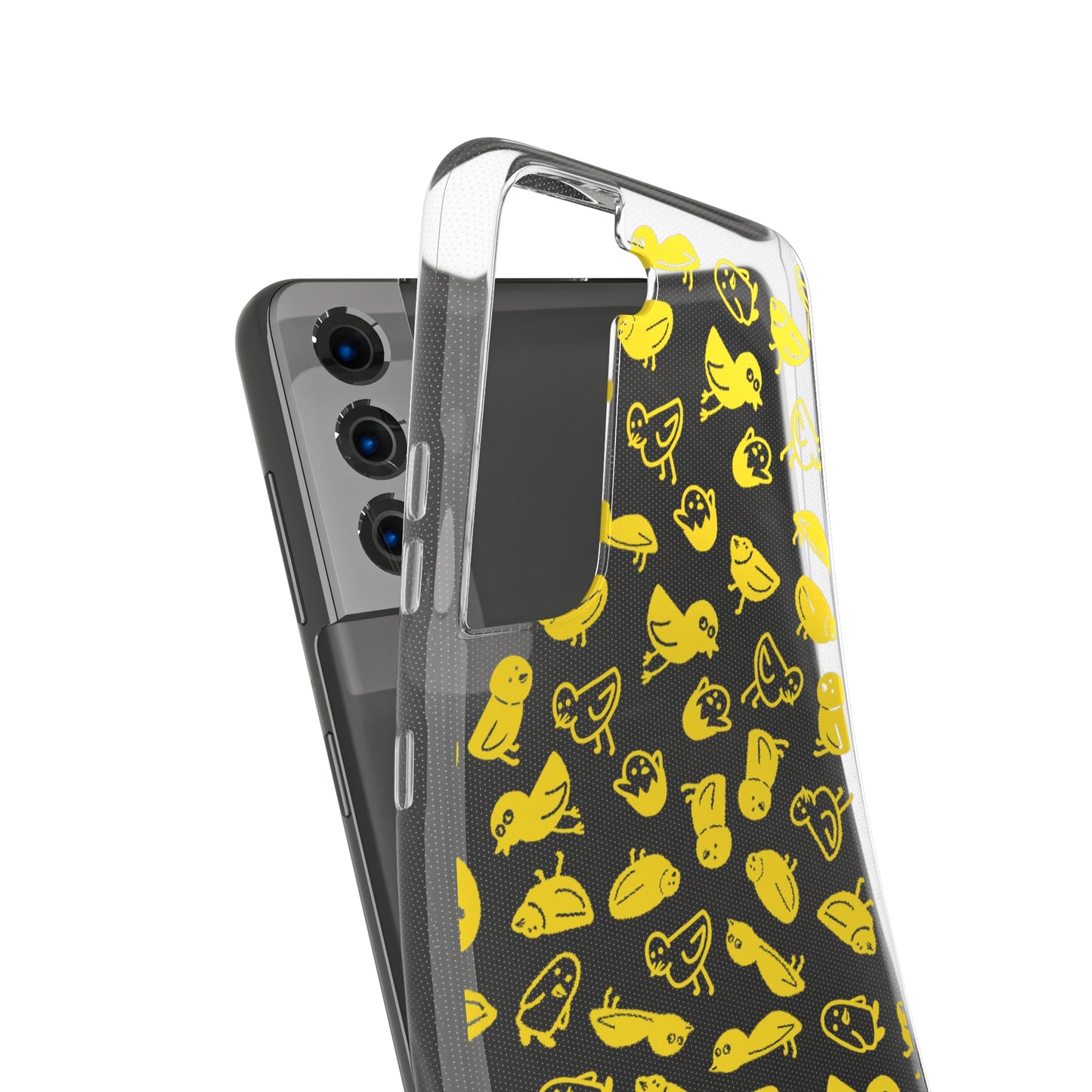 Silly Birds Clear Soft Phone Cases