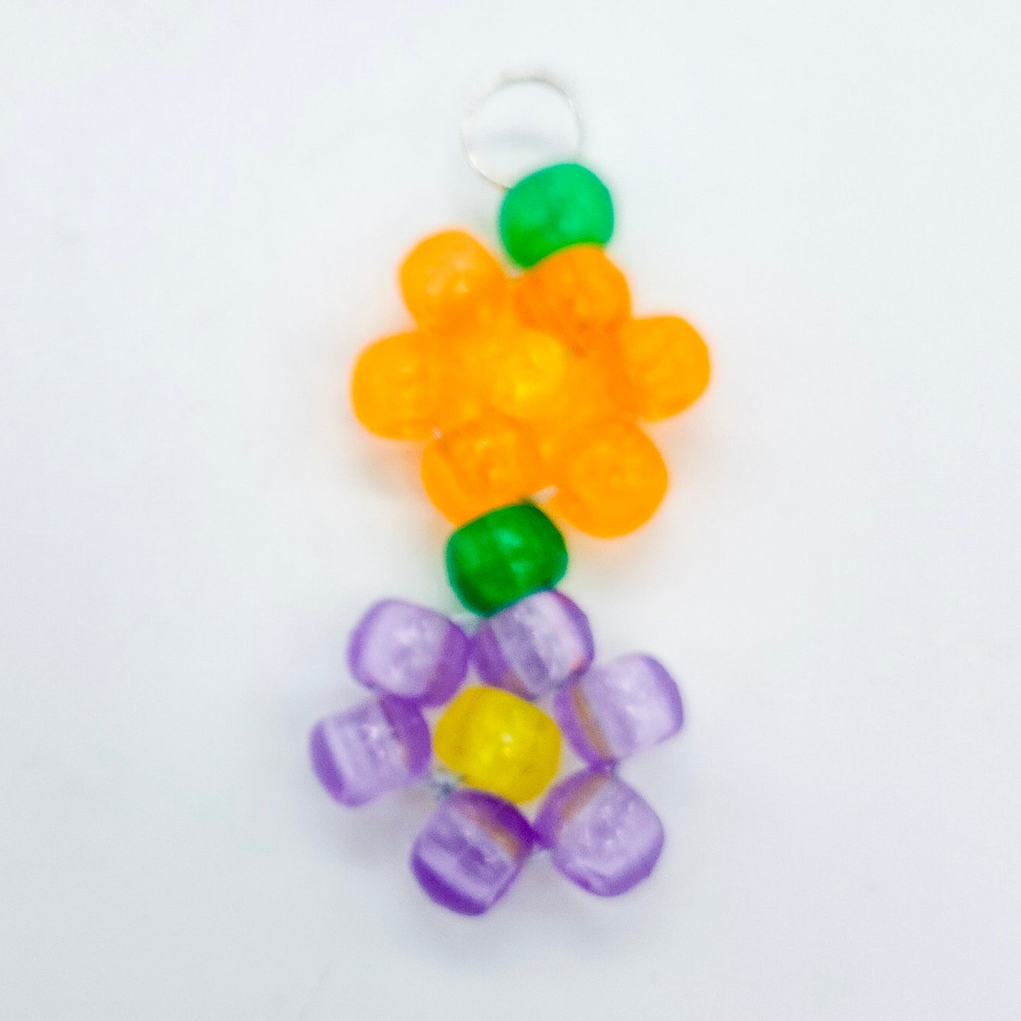 Beaded Flower Keychains