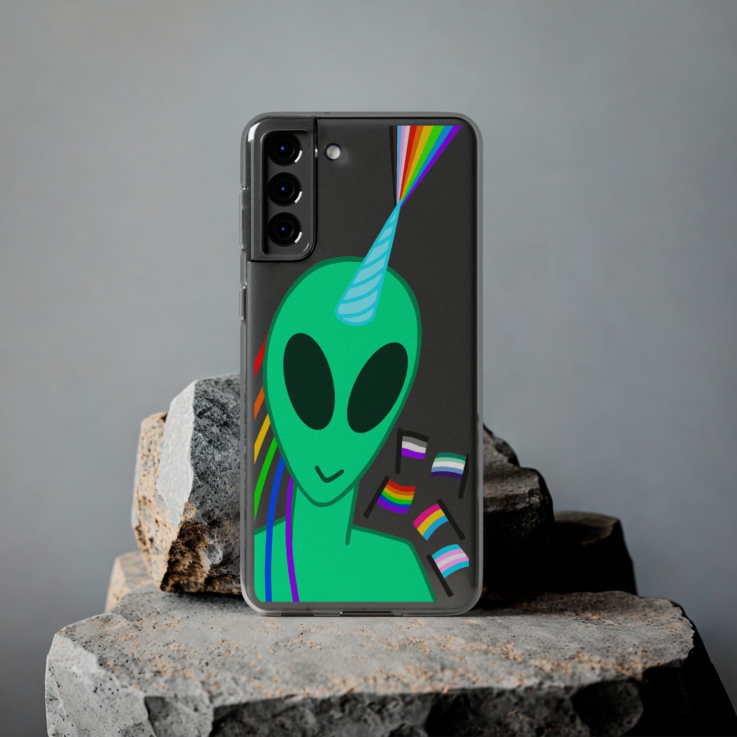 Gay Alien Clear Soft Phone Cases