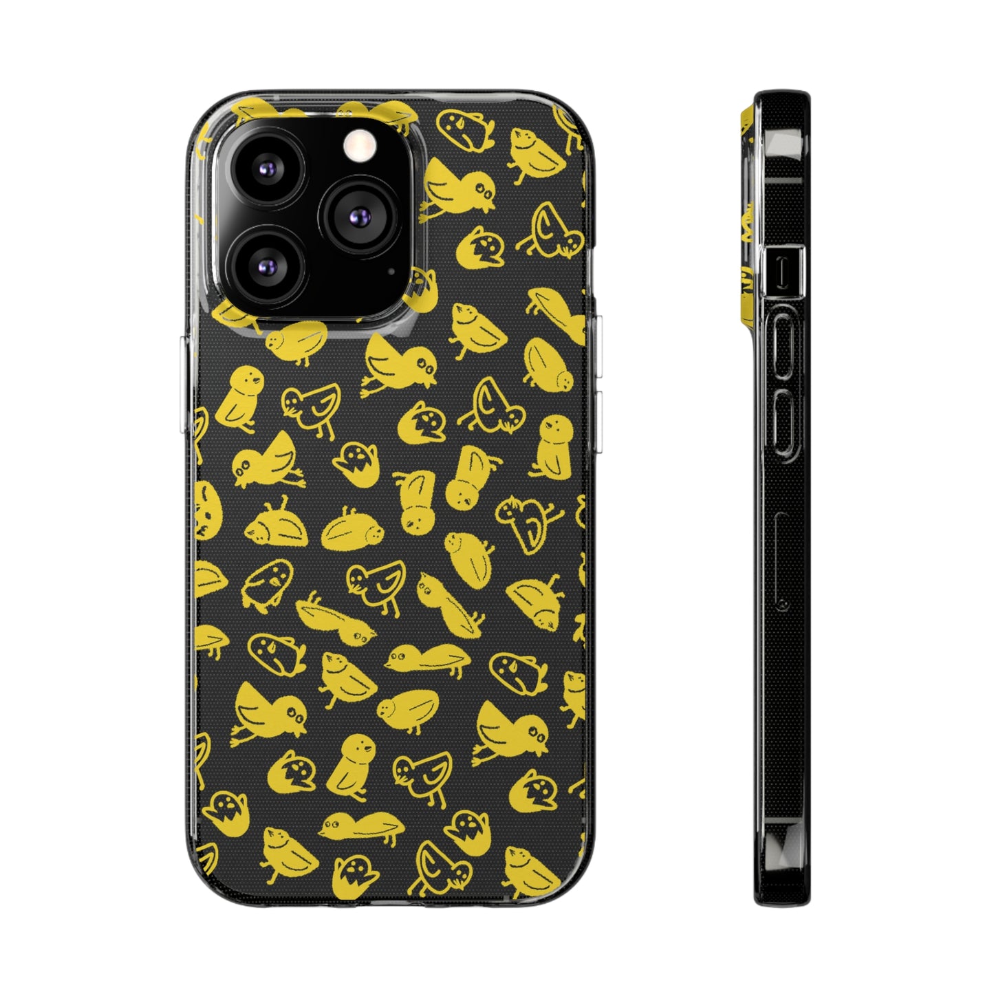 Silly Birds Clear Soft Phone Cases