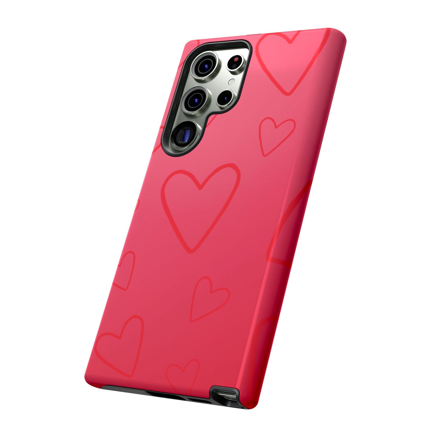 Hearts Red Tough Cases