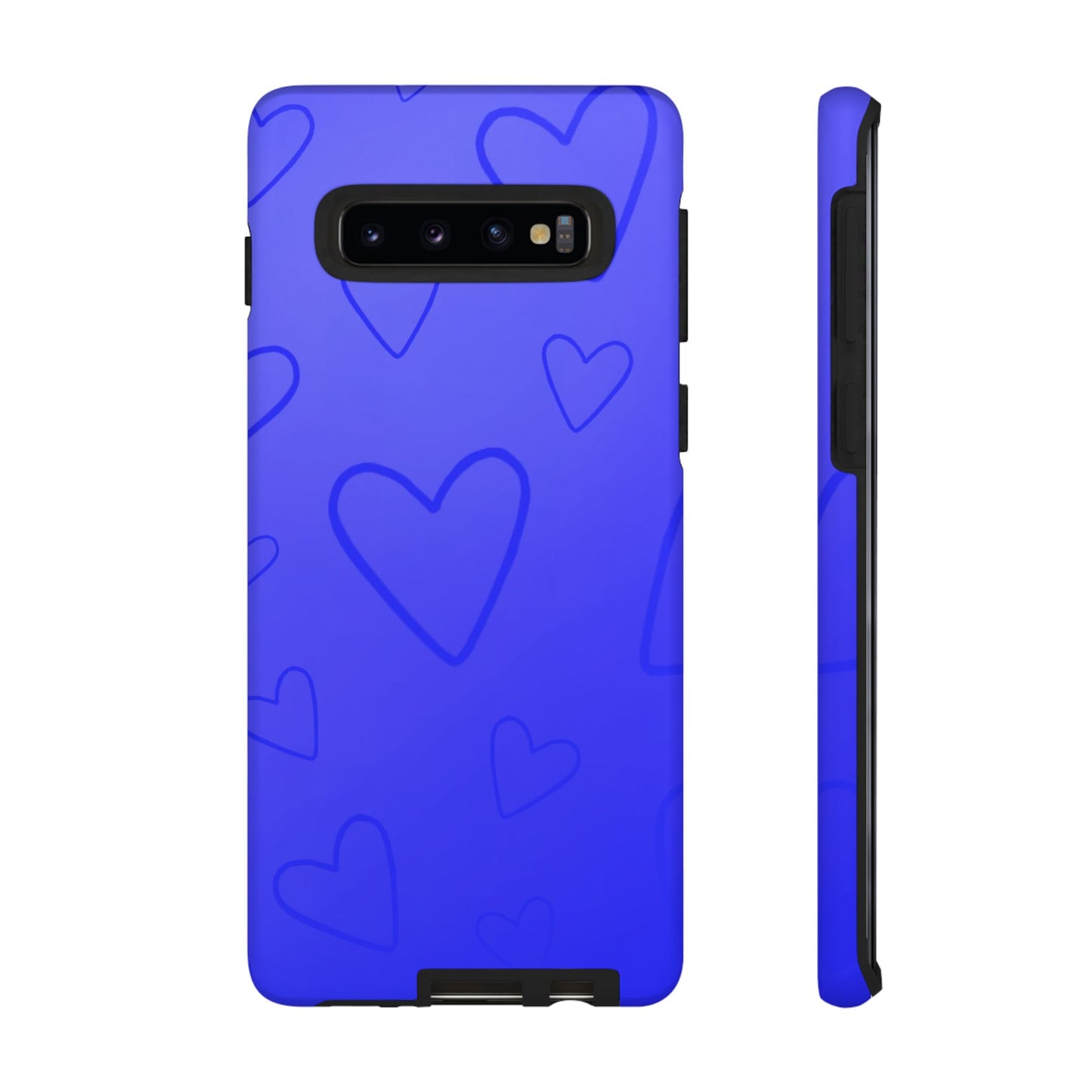 Hearts Blue Tough Cases