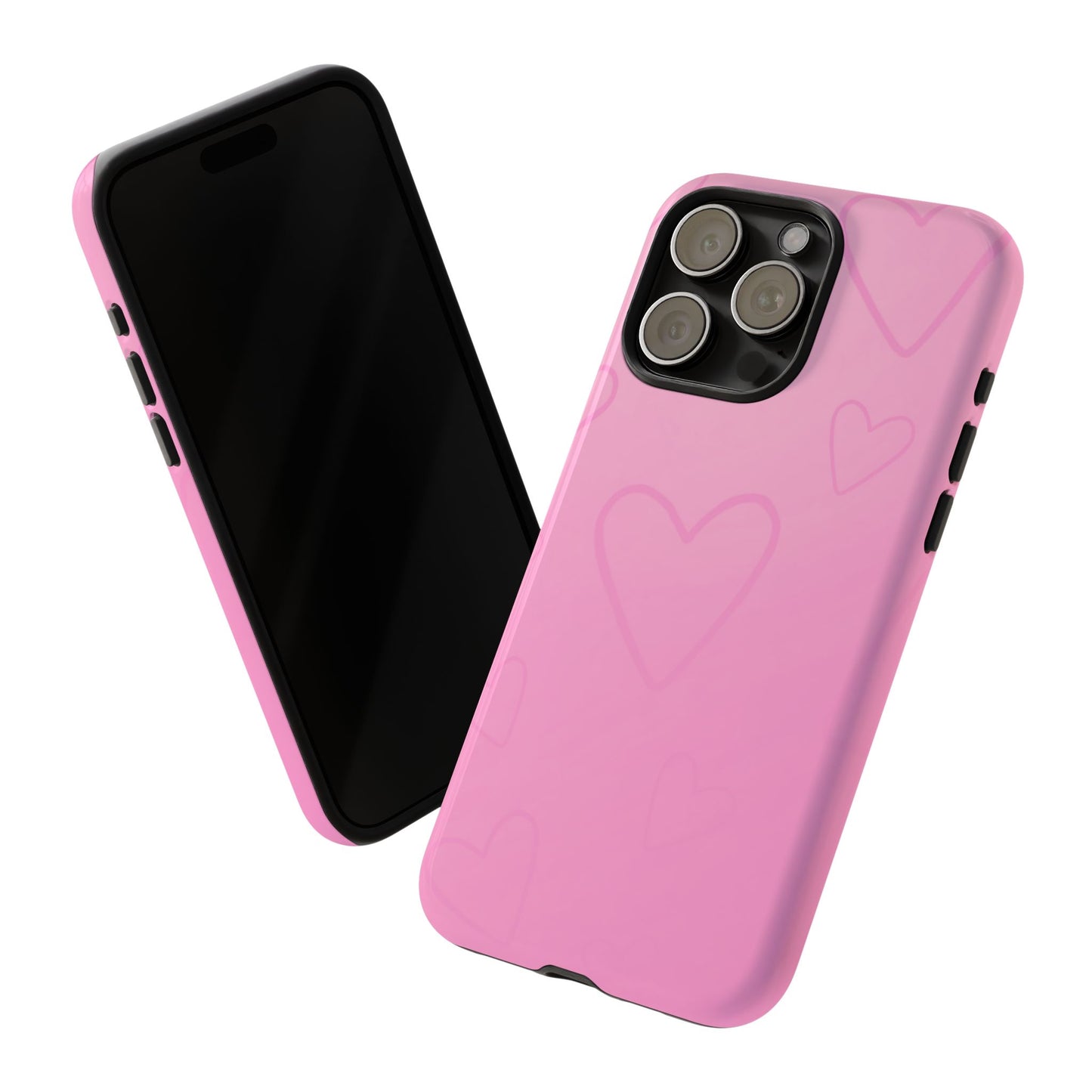 Hearts Pink Tough Cases