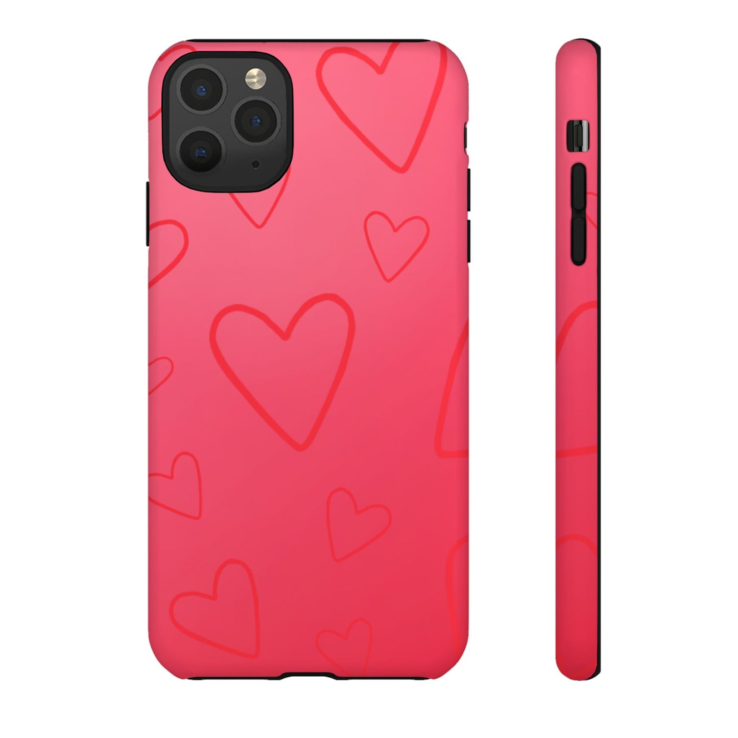 Hearts Red Tough Cases