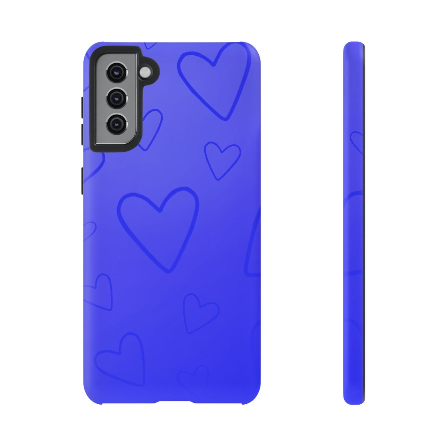 Hearts Blue Tough Cases