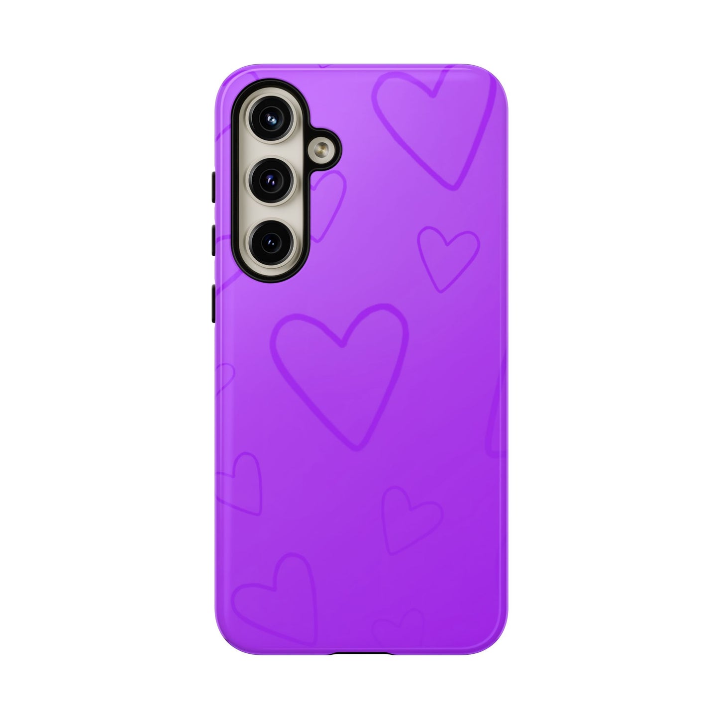 Hearts Purple Tough Cases