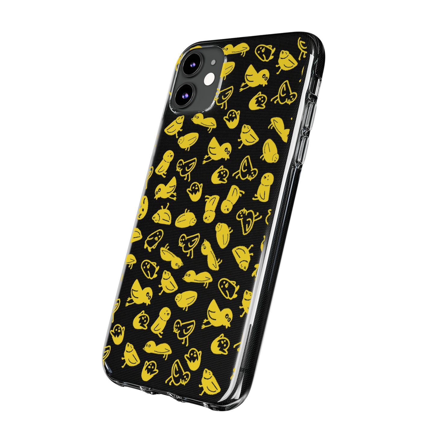 Silly Birds Clear Soft Phone Cases