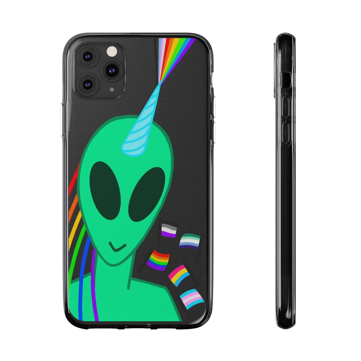 Gay Alien Clear Soft Phone Cases