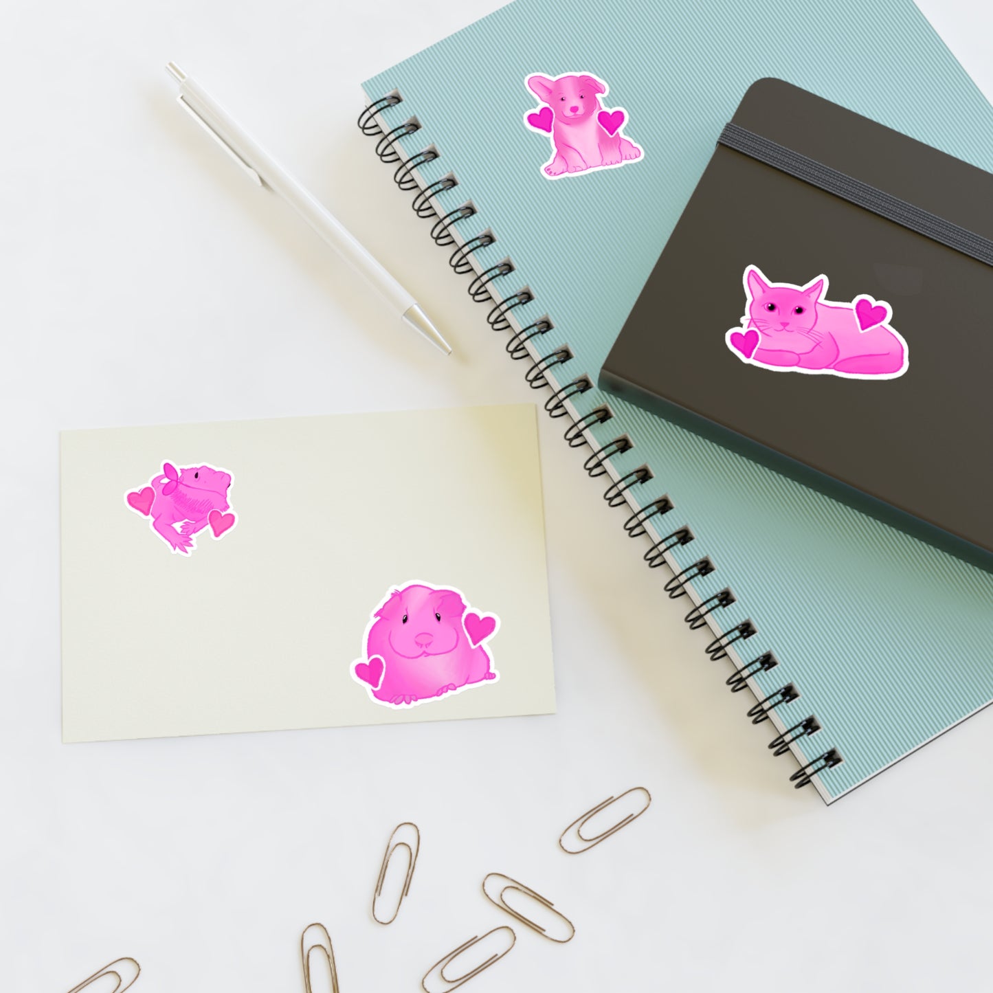 Pink Pet Sticker Sheets