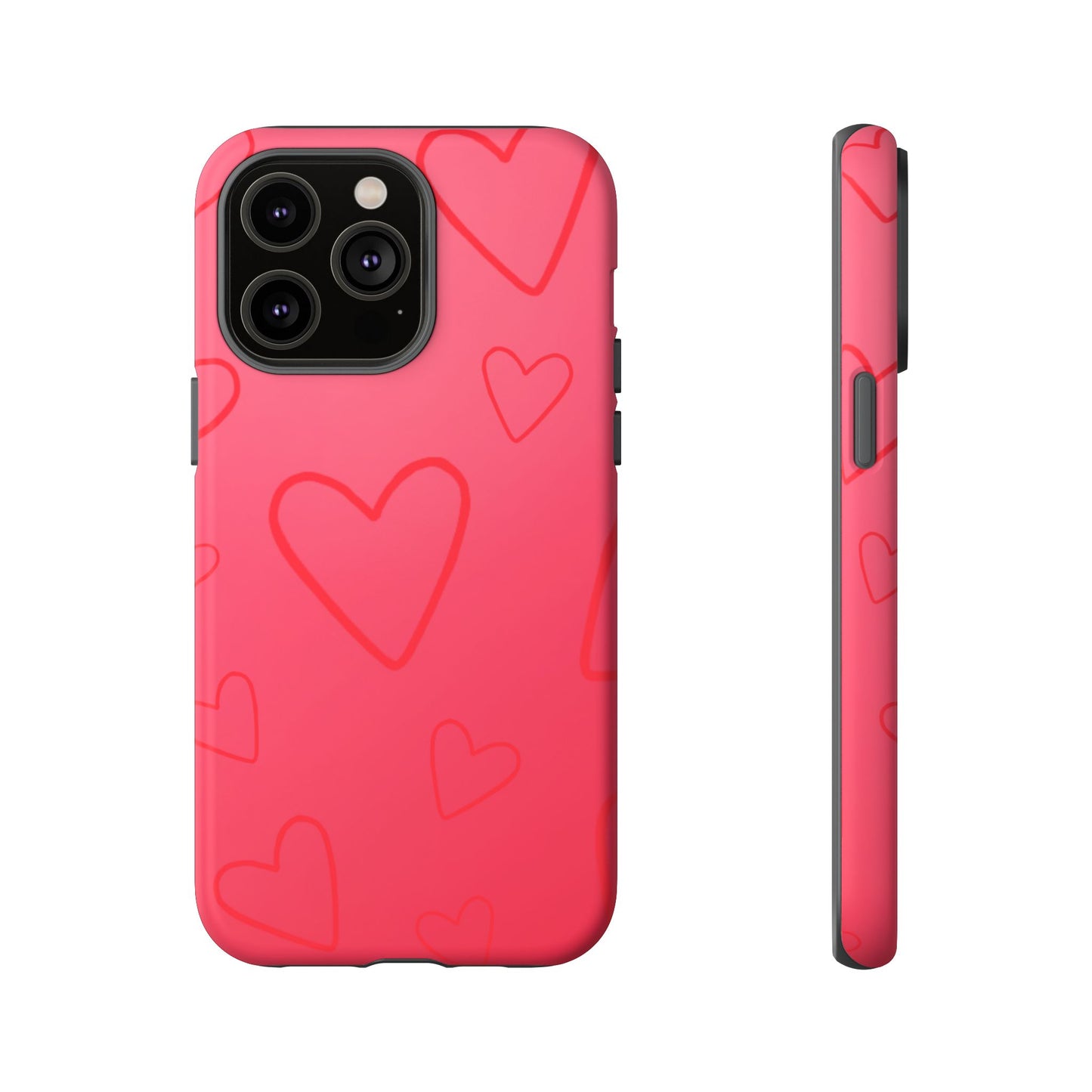 Hearts Red Tough Cases