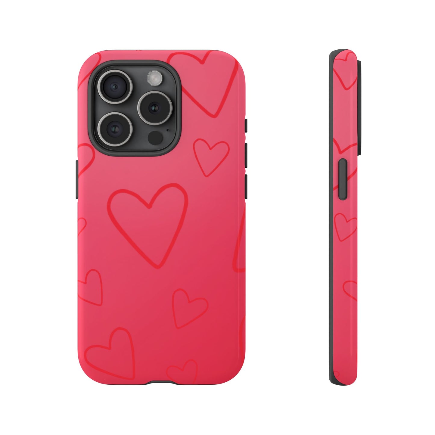 Hearts Red Tough Cases