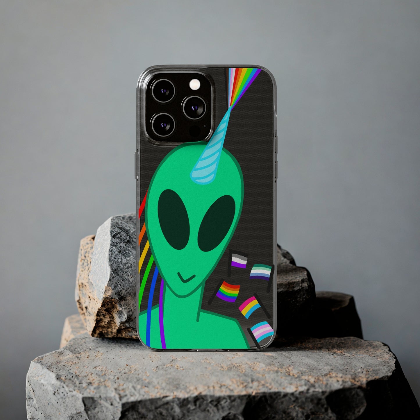 Gay Alien Clear Soft Phone Cases