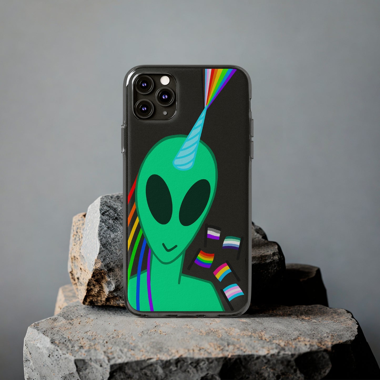 Gay Alien Clear Soft Phone Cases