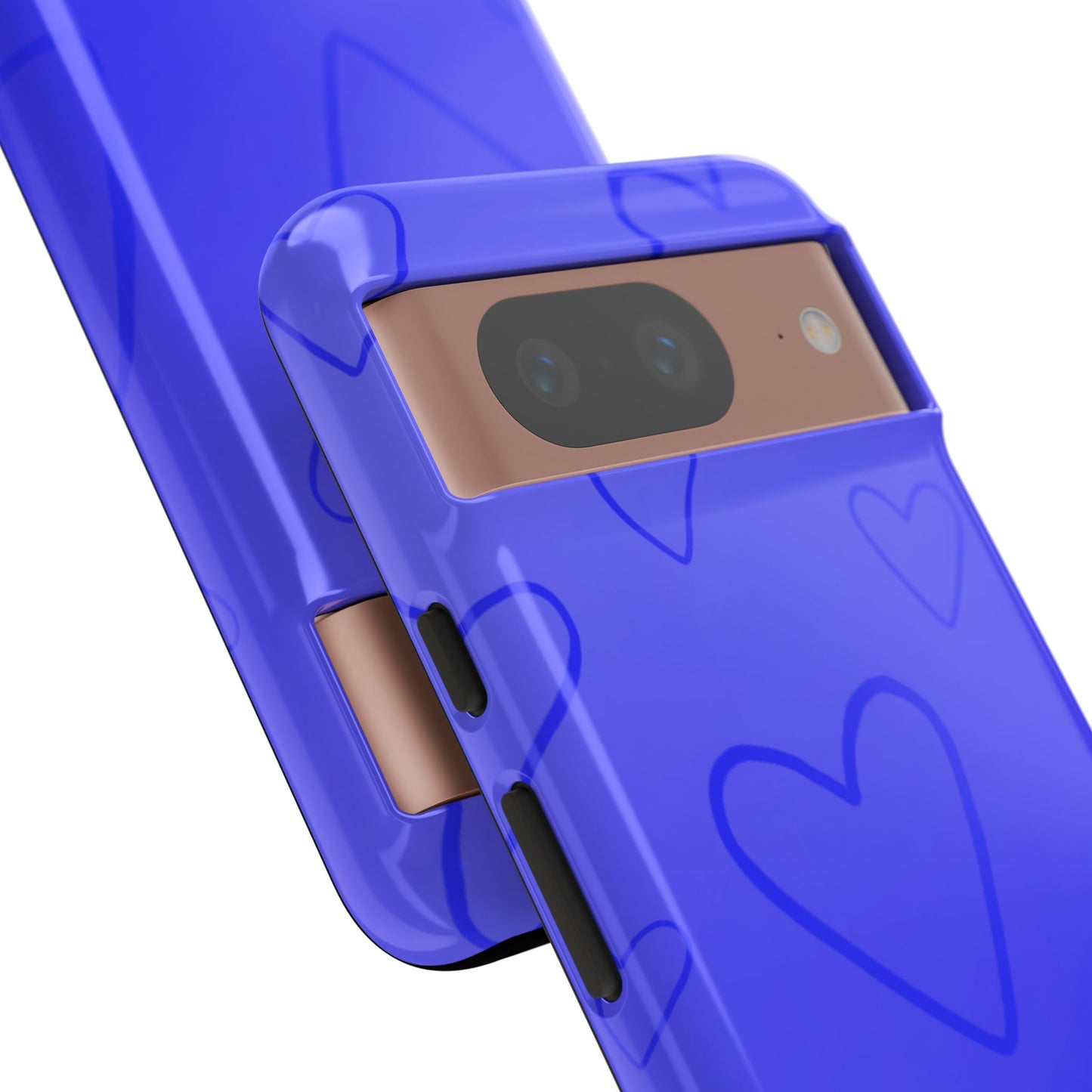 Hearts Blue Tough Cases