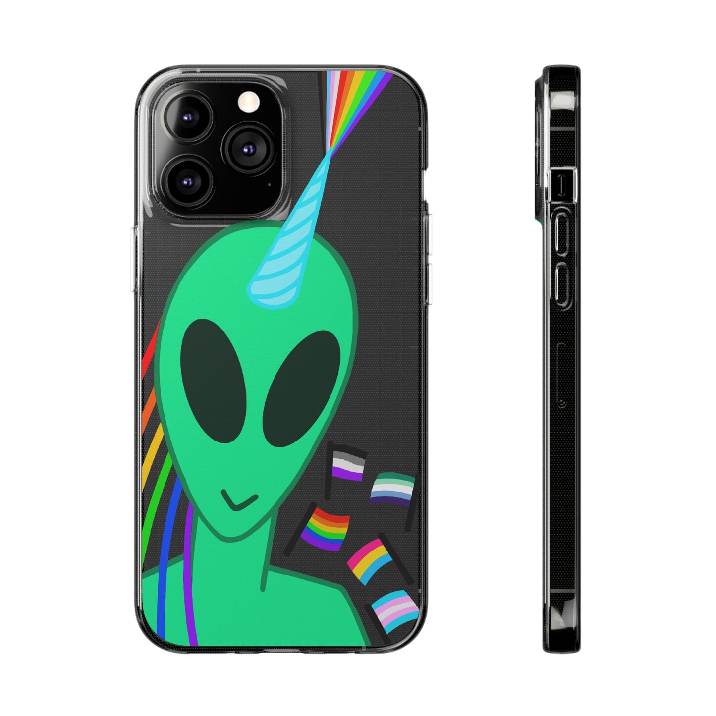 Gay Alien Clear Soft Phone Cases