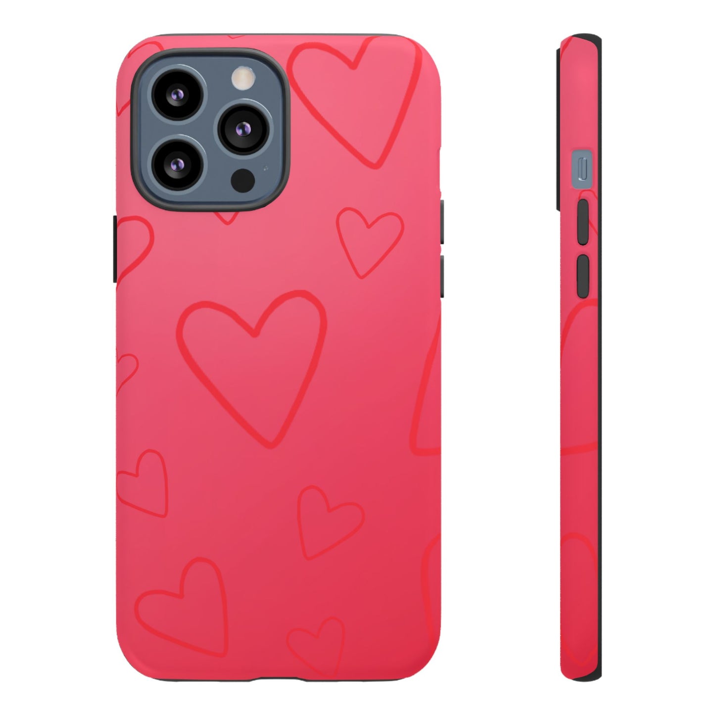 Hearts Red Tough Cases