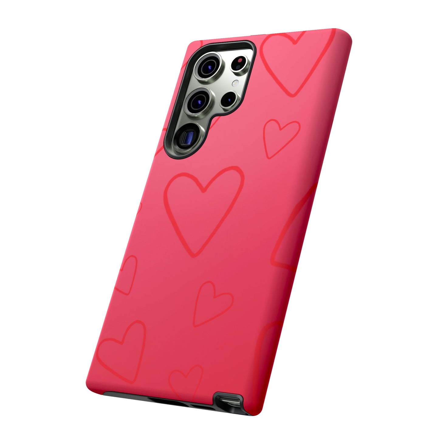 Hearts Red Tough Cases