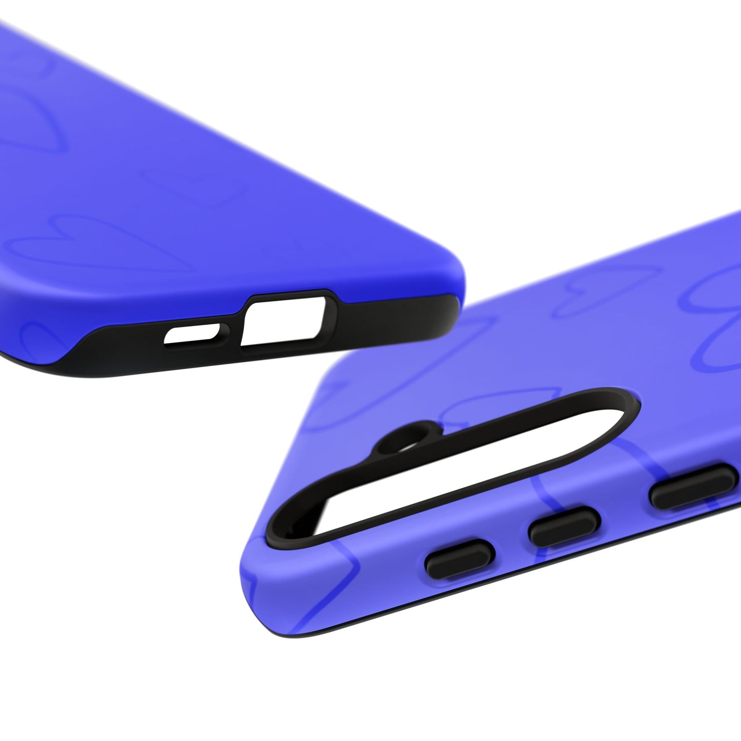 Hearts Blue Tough Cases