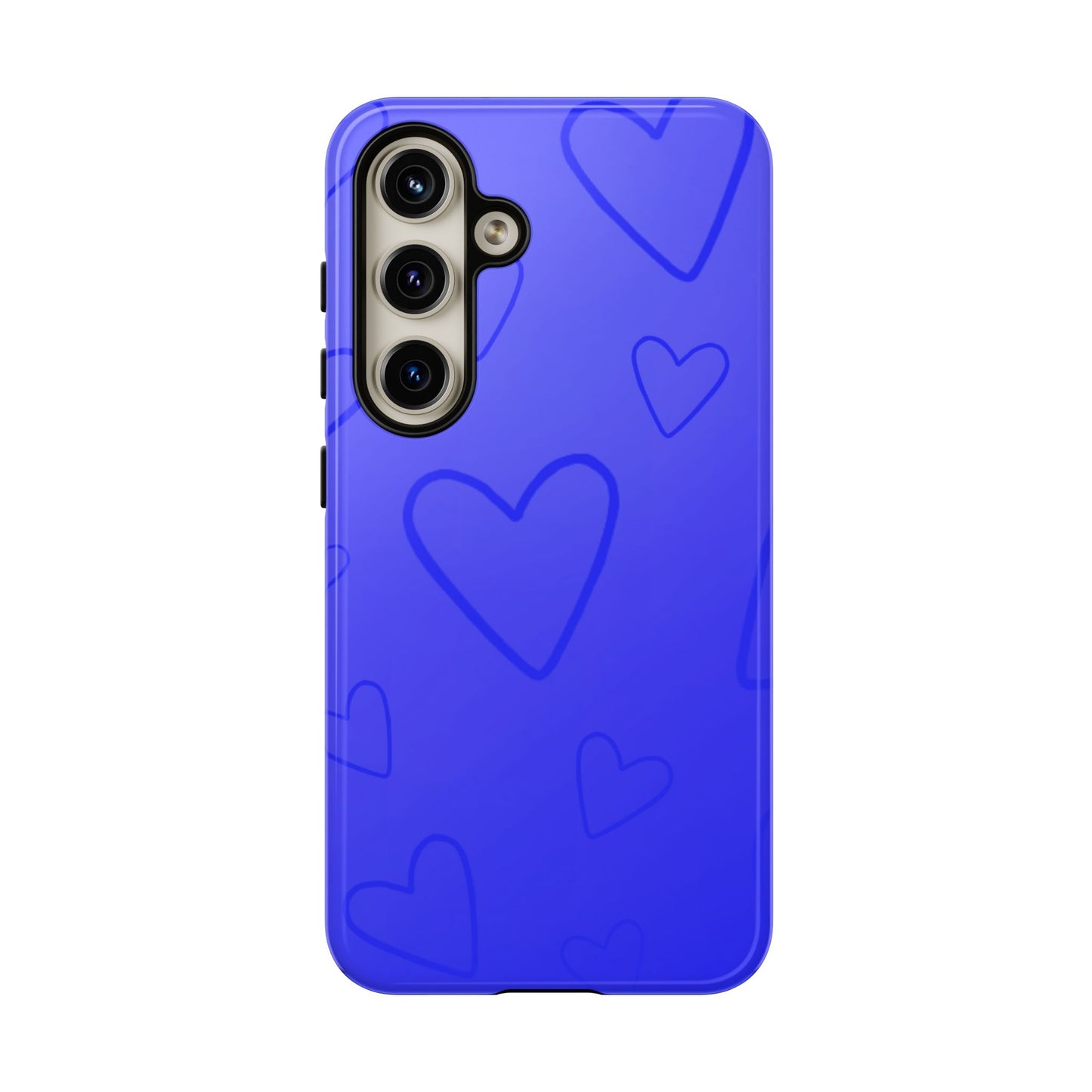 Hearts Blue Tough Cases