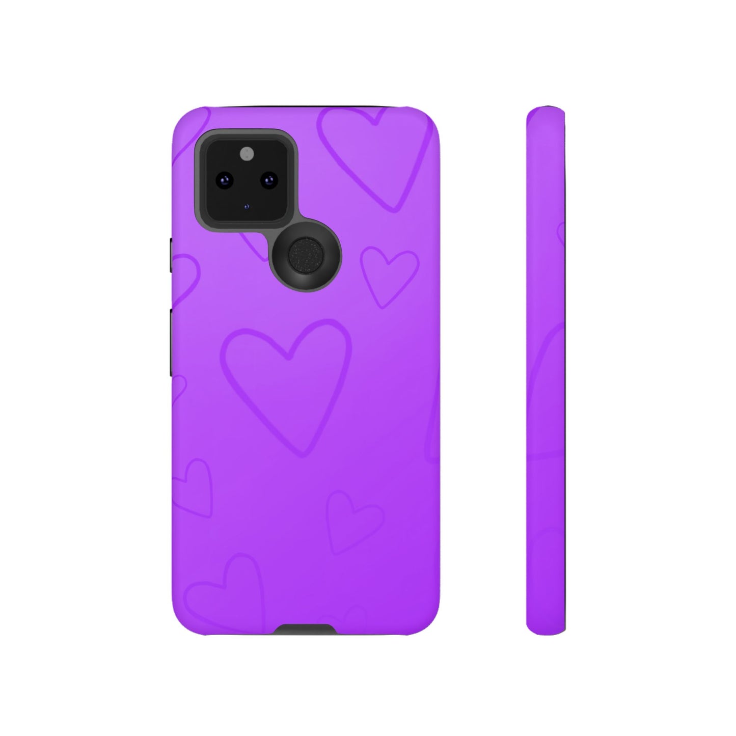 Hearts Purple Tough Cases