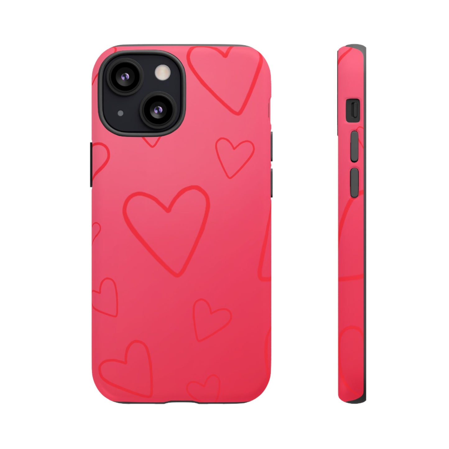 Hearts Red Tough Cases