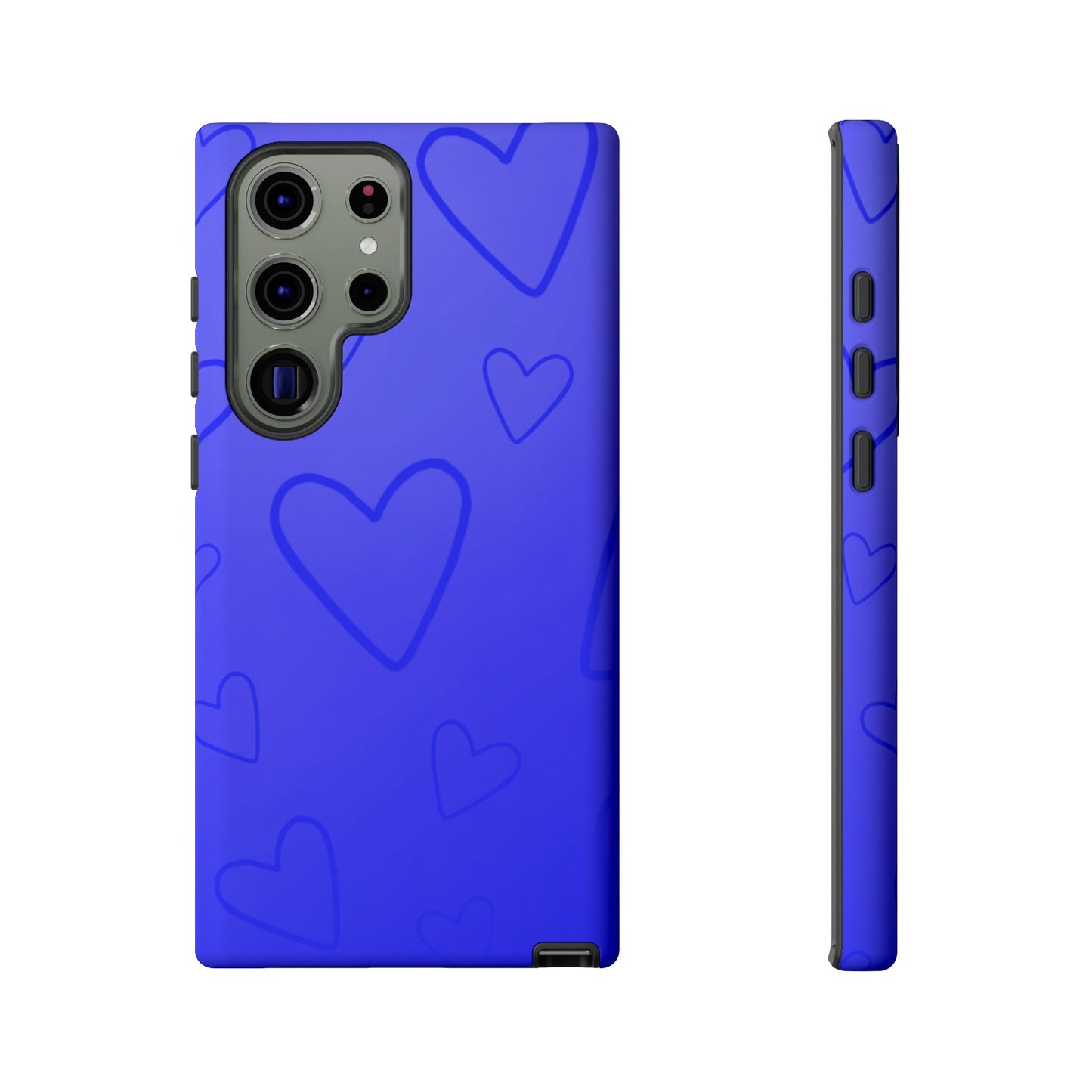 Hearts Blue Tough Cases