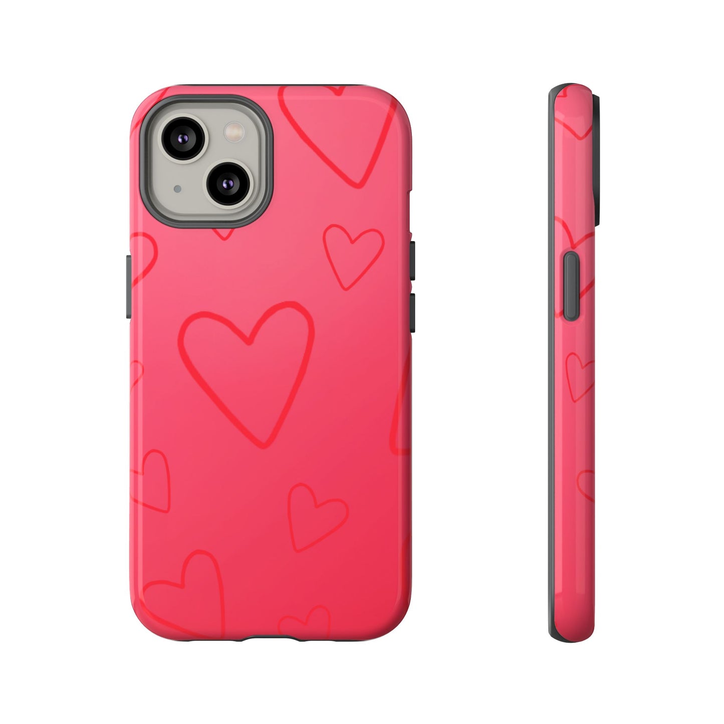 Hearts Red Tough Cases