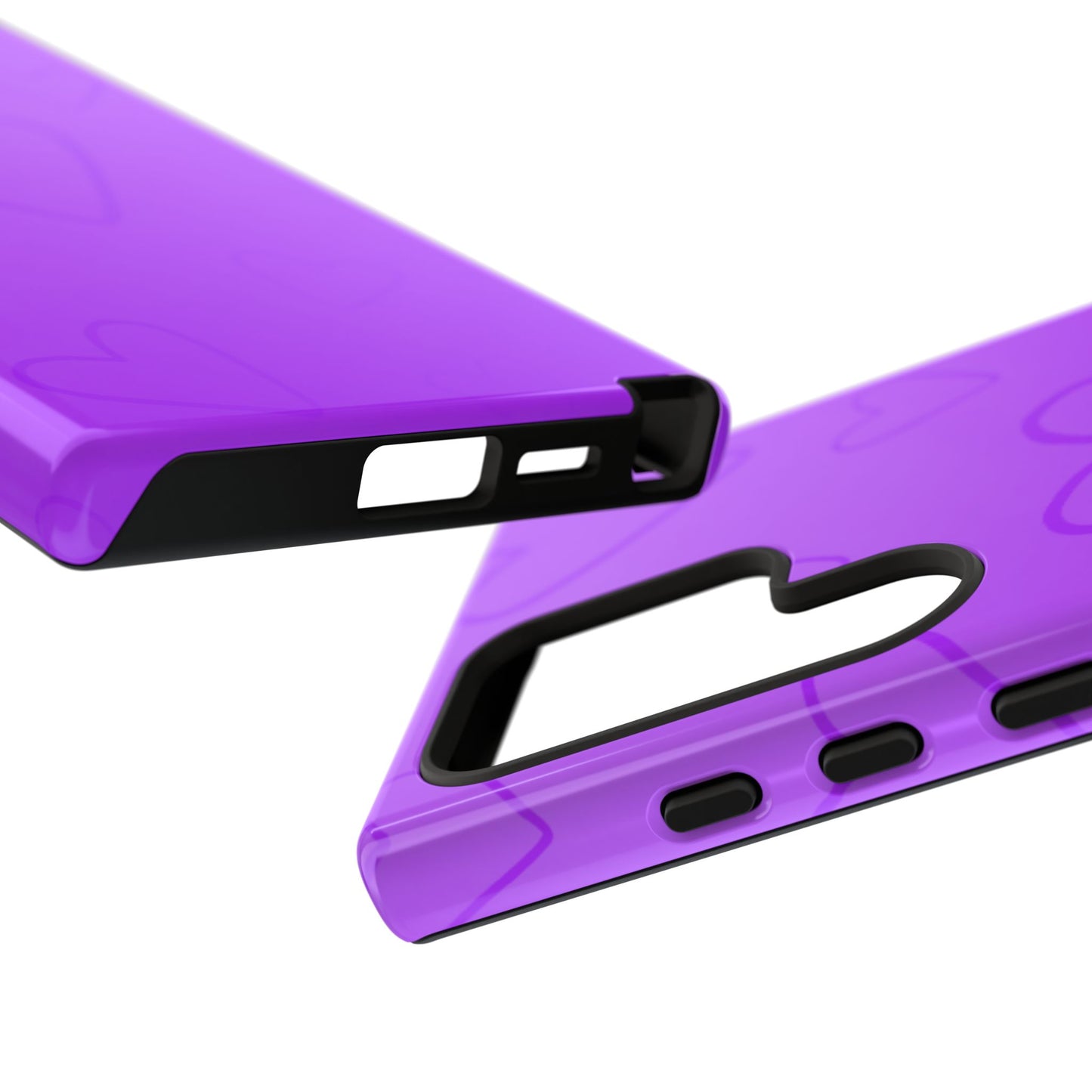 Hearts Purple Tough Cases