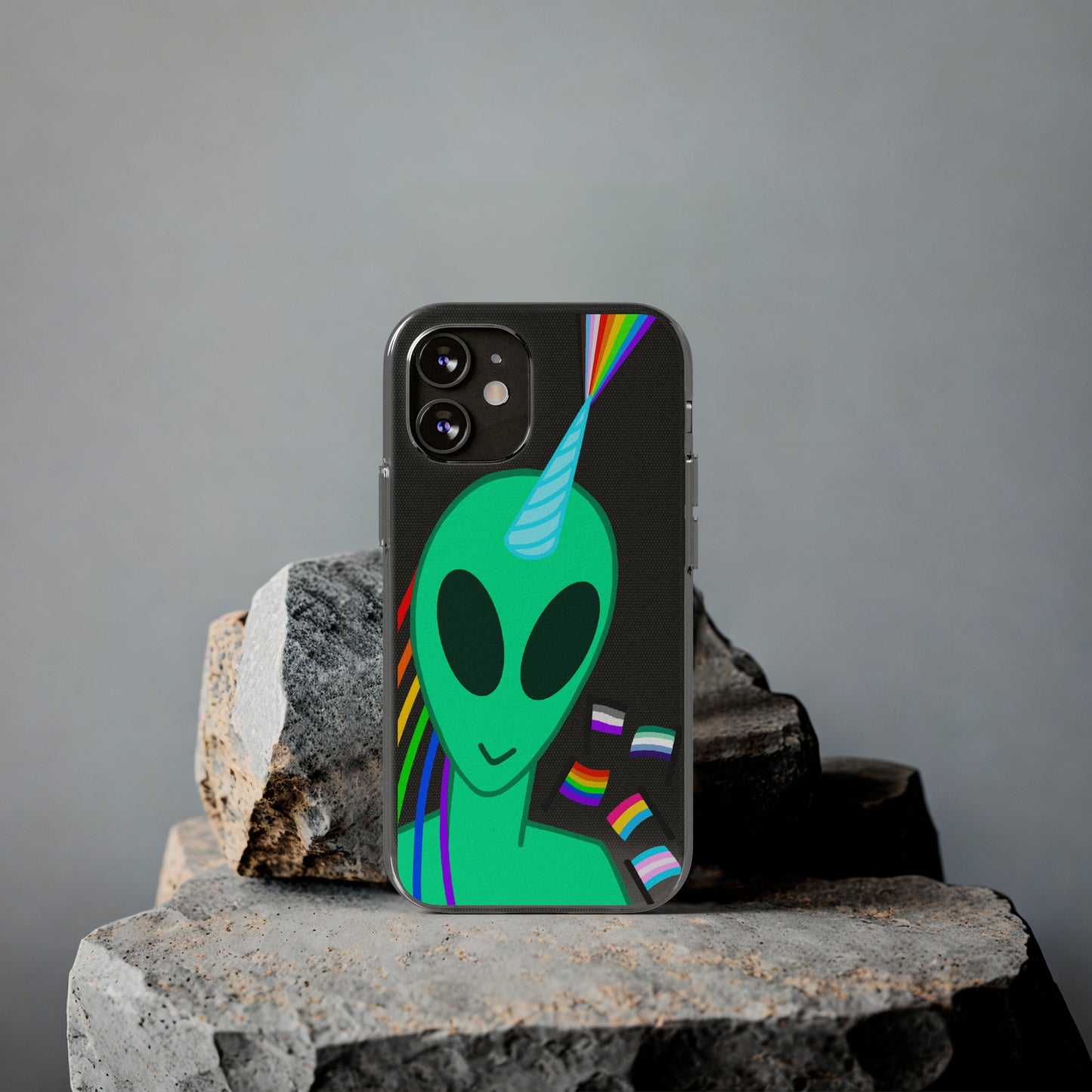 Gay Alien Clear Soft Phone Cases