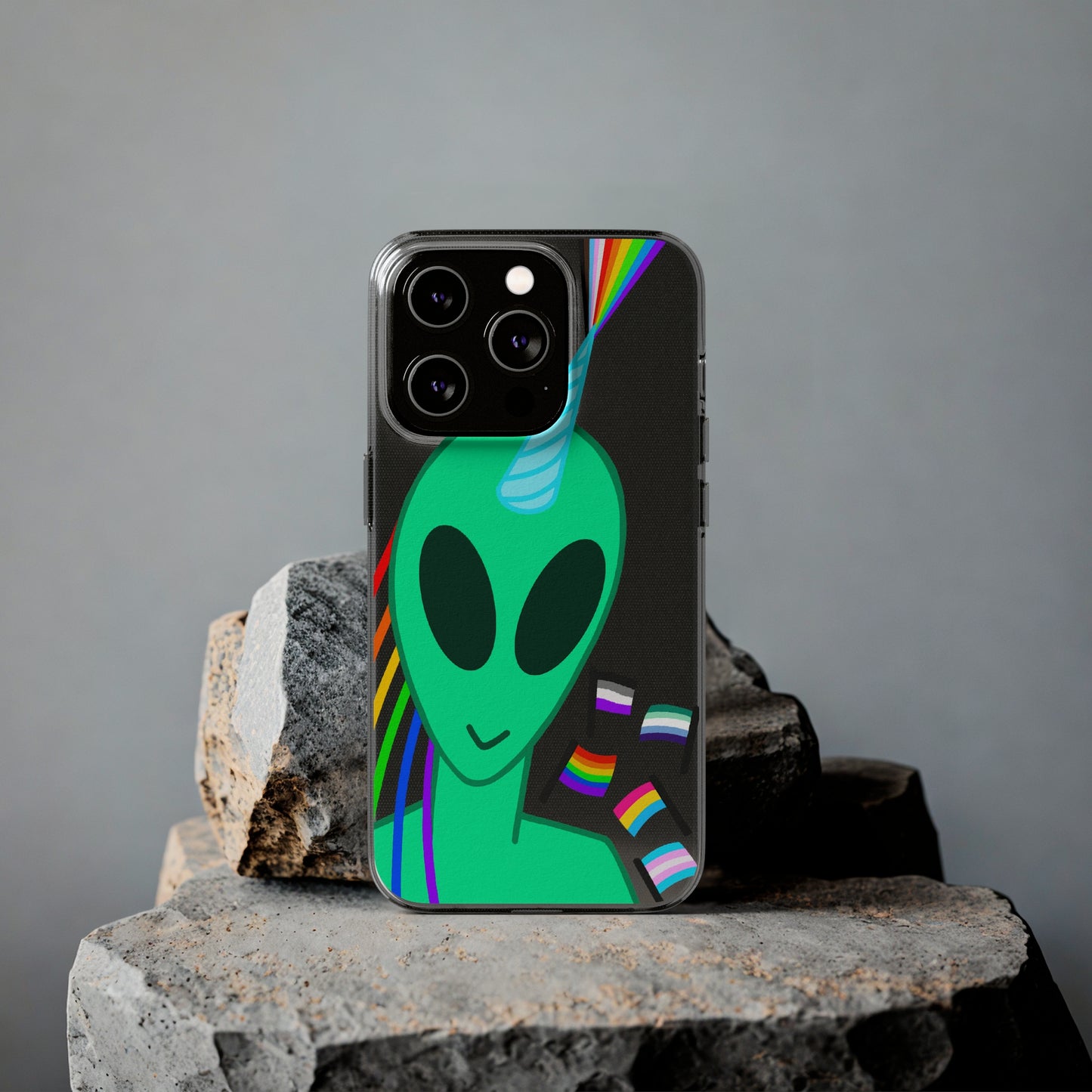 Gay Alien Clear Soft Phone Cases