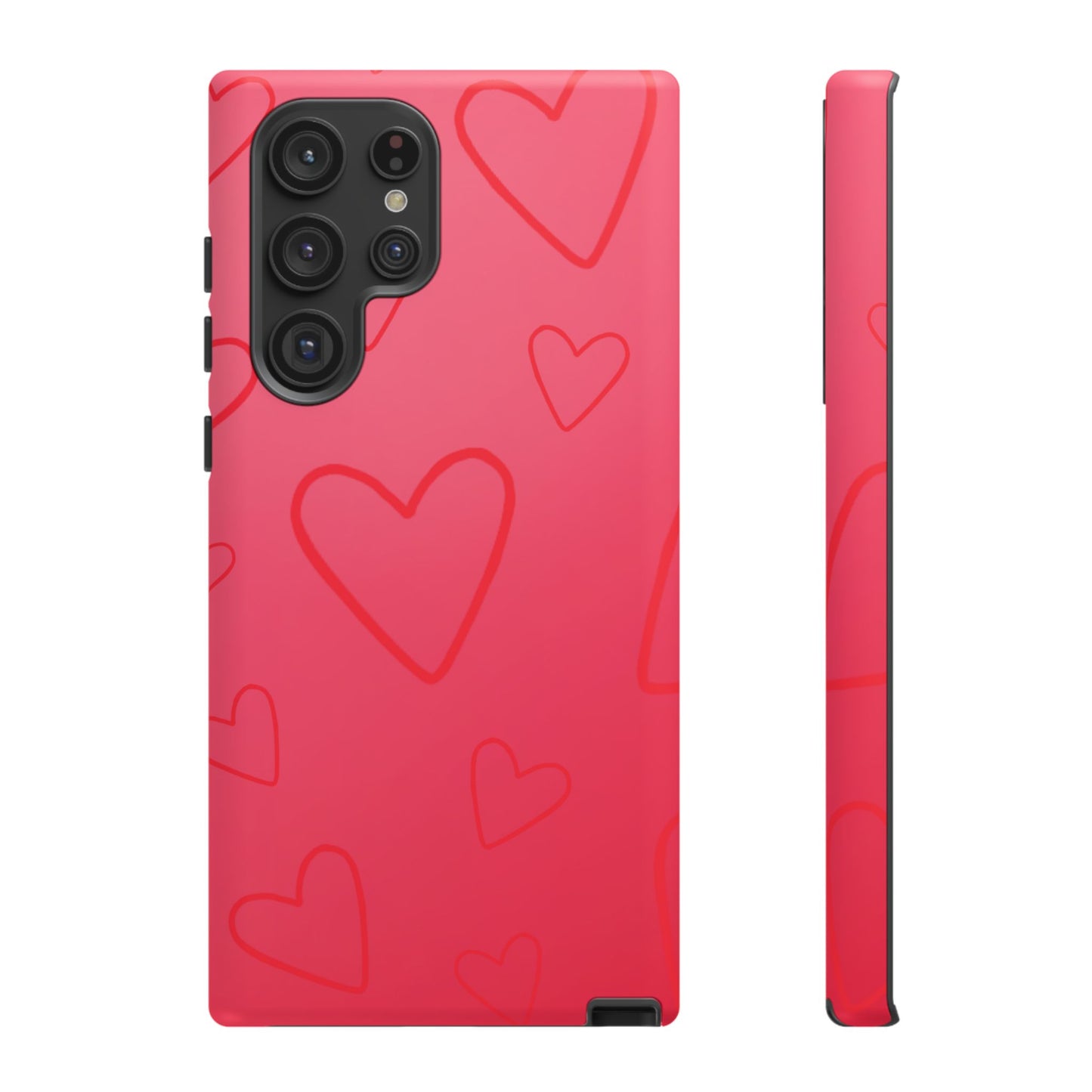 Hearts Red Tough Cases