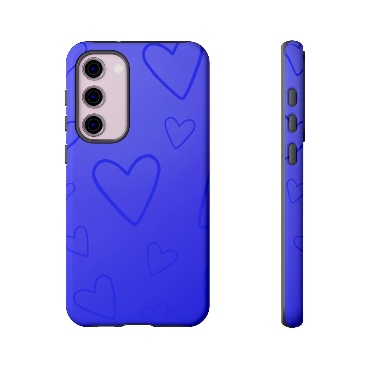 Hearts Blue Tough Cases