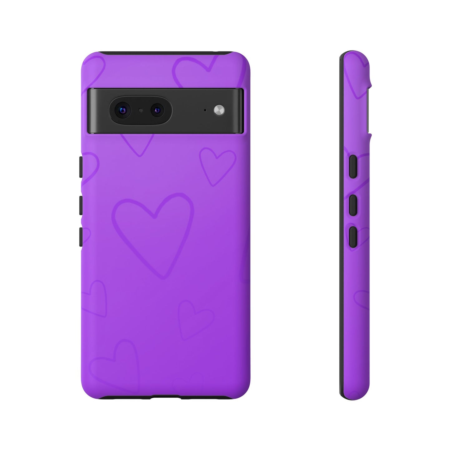 Hearts Purple Tough Cases