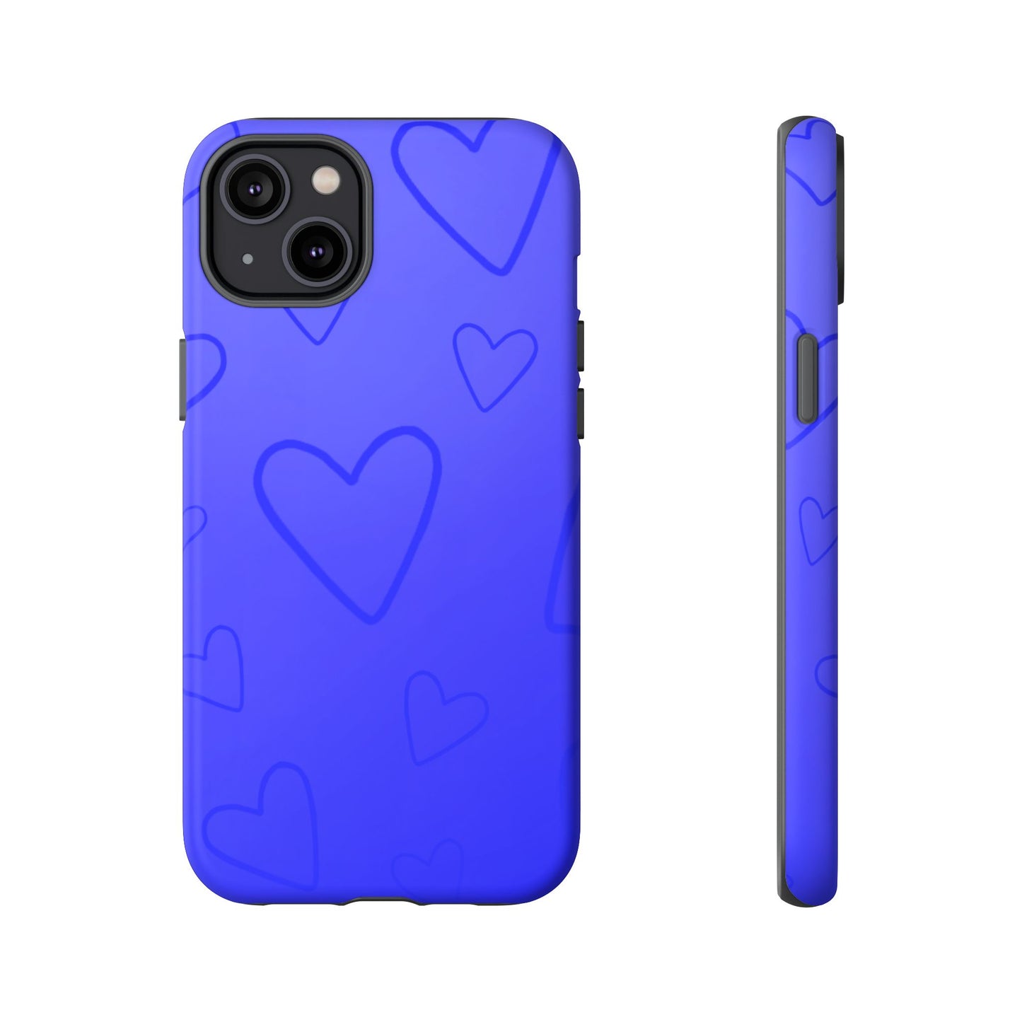 Hearts Blue Tough Cases