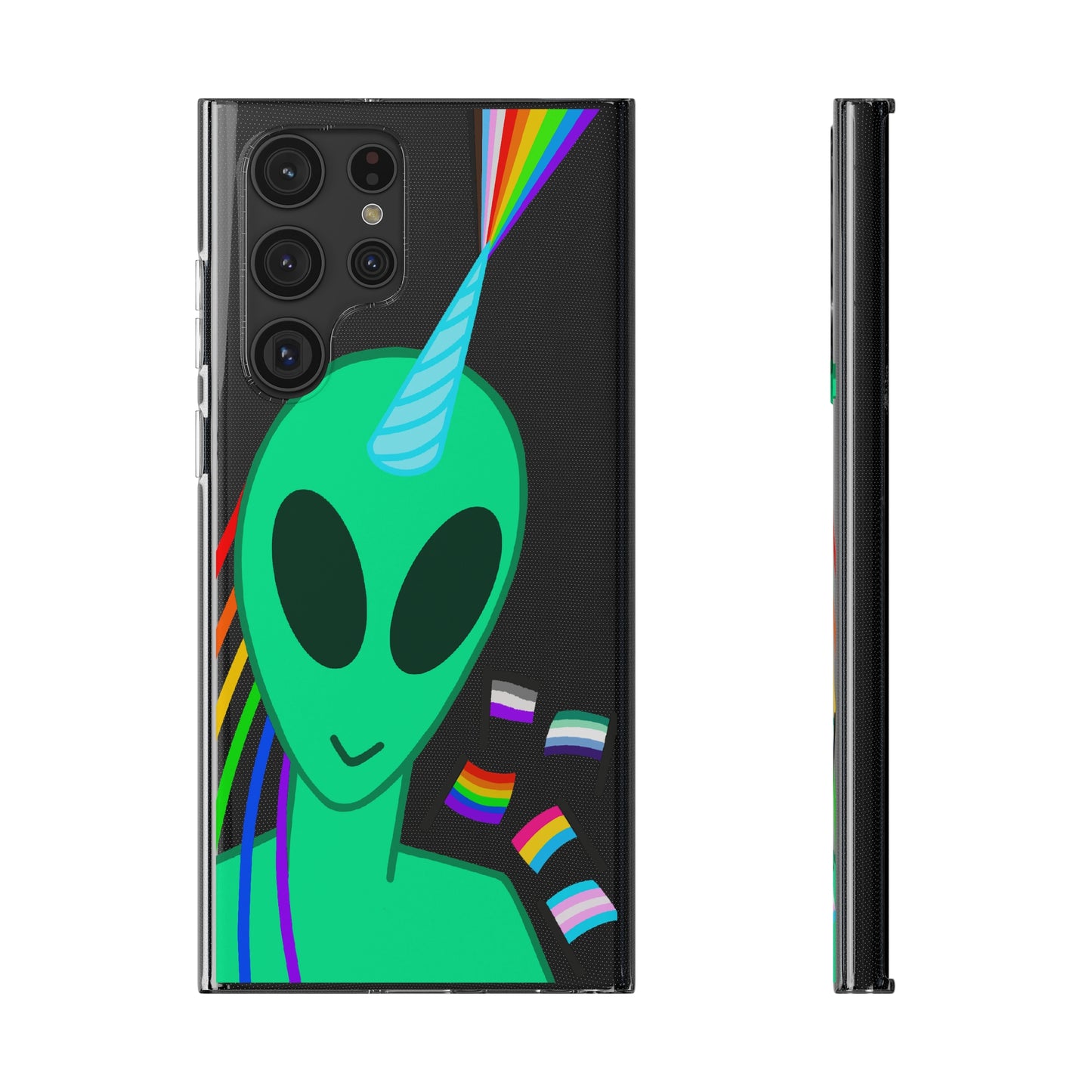 Gay Alien Clear Soft Phone Cases