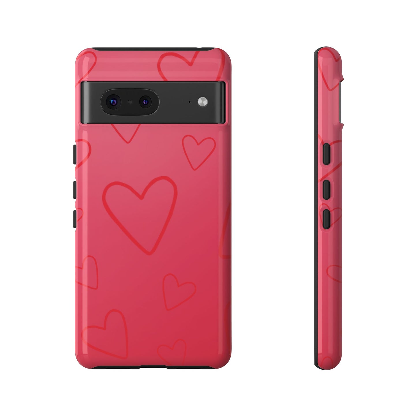 Hearts Red Tough Cases