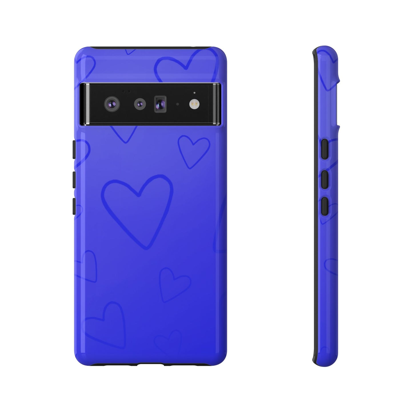 Hearts Blue Tough Cases