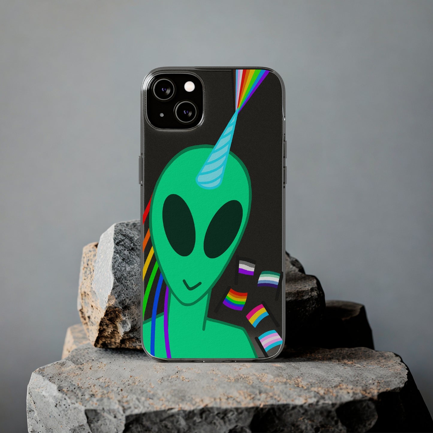 Gay Alien Clear Soft Phone Cases