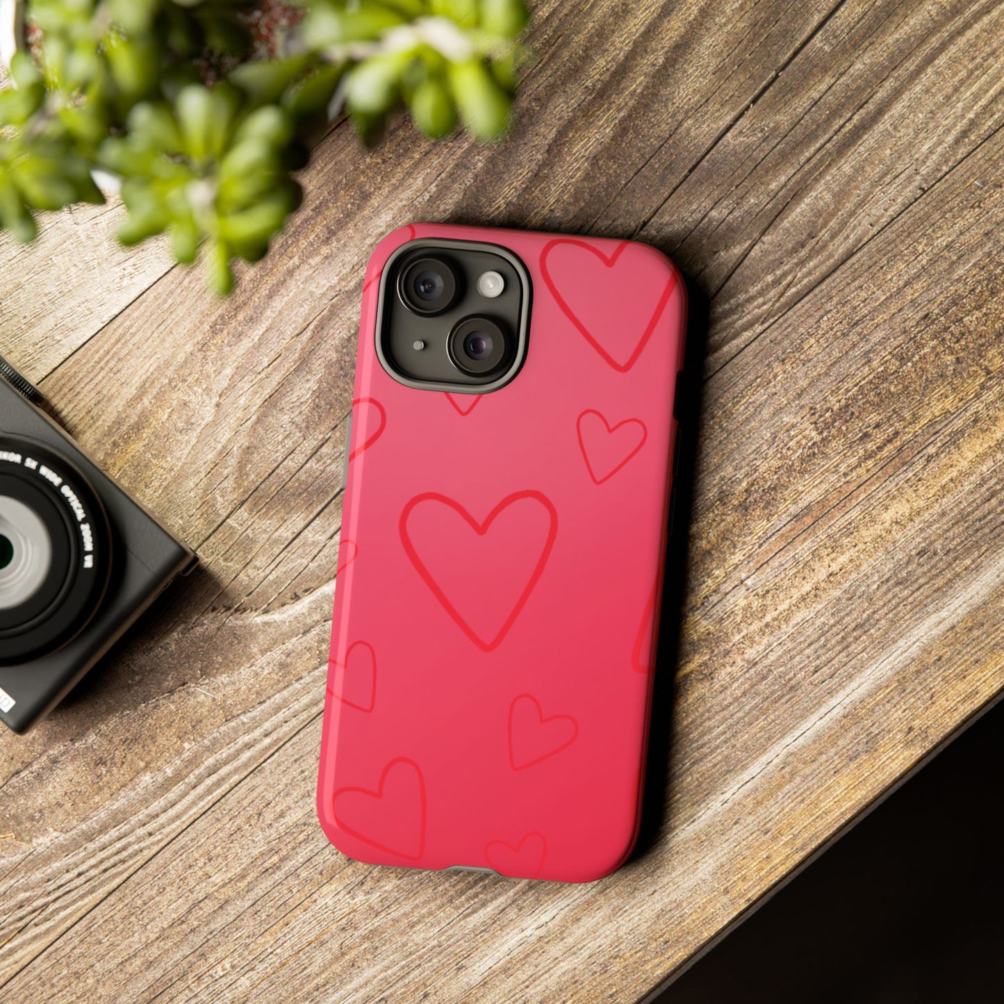 Hearts Red Tough Cases