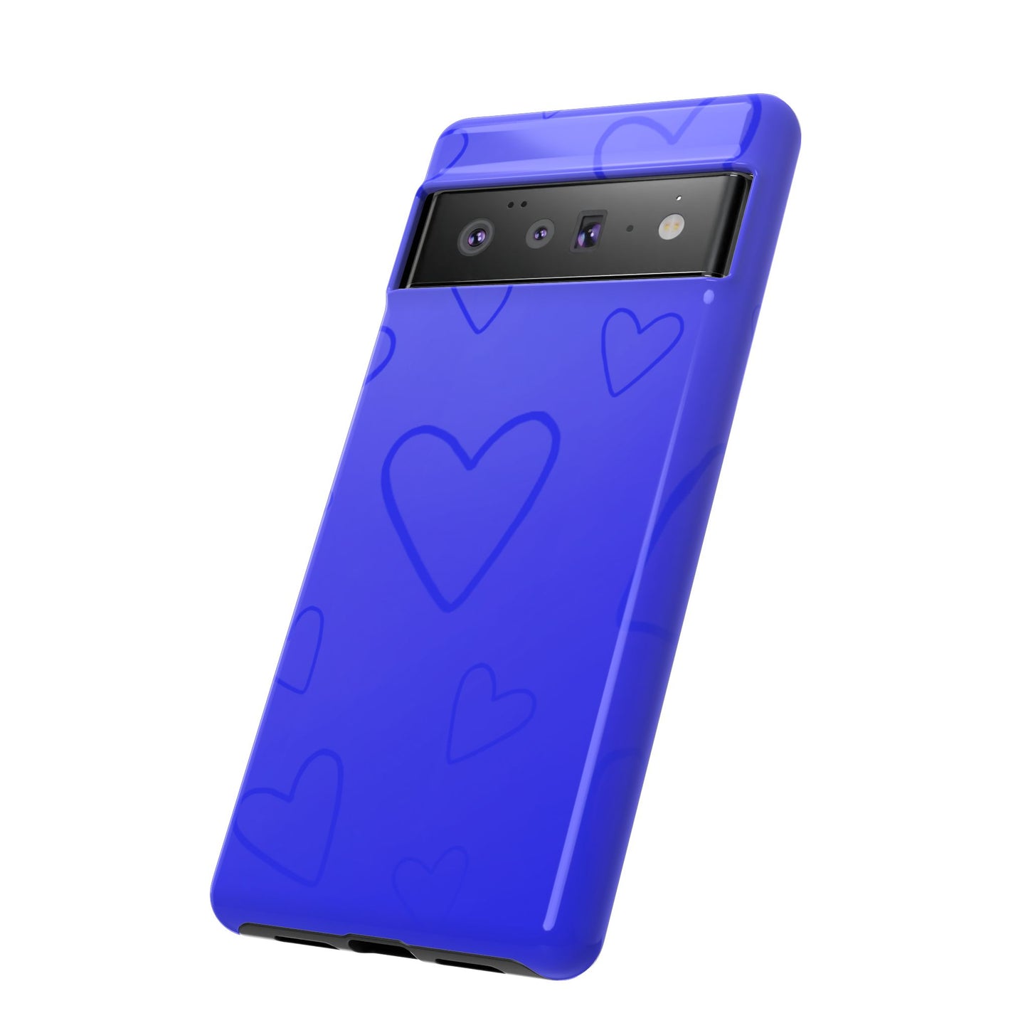 Hearts Blue Tough Cases