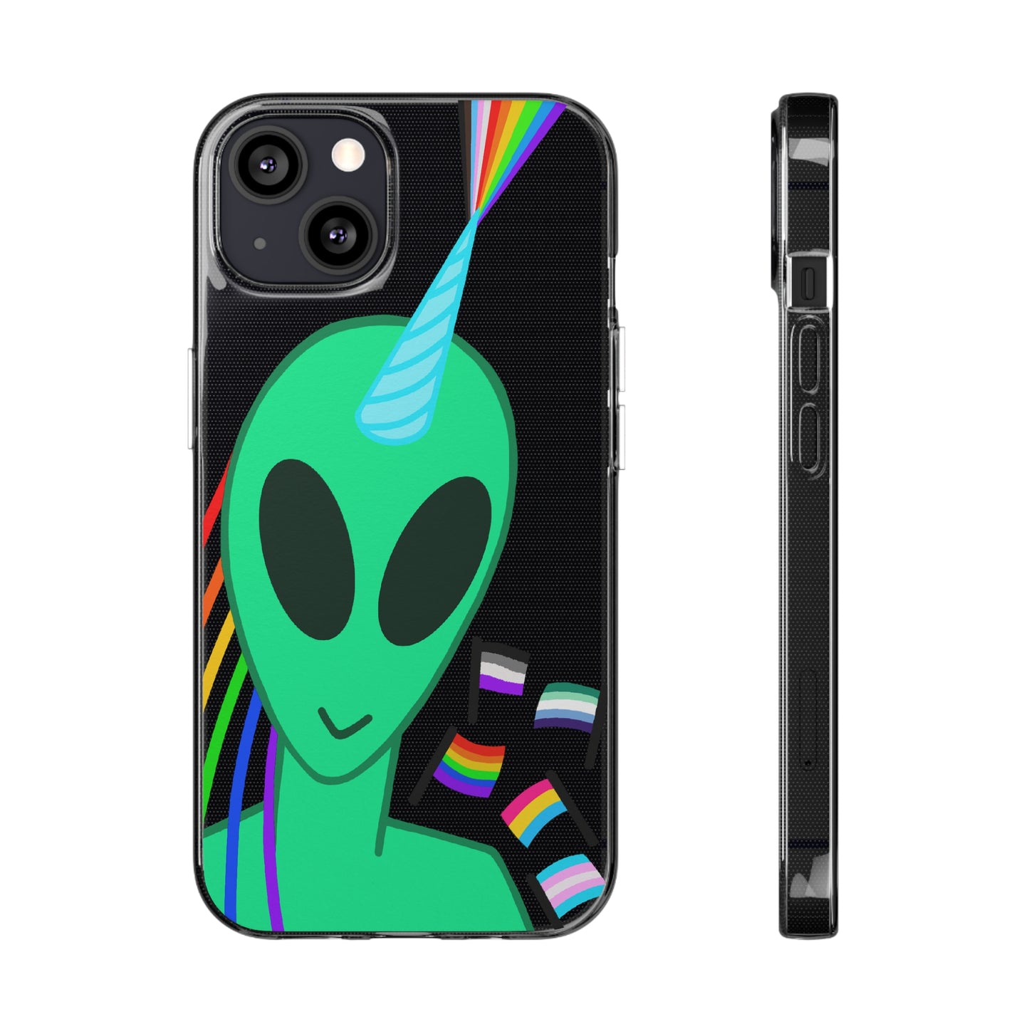 Gay Alien Clear Soft Phone Cases