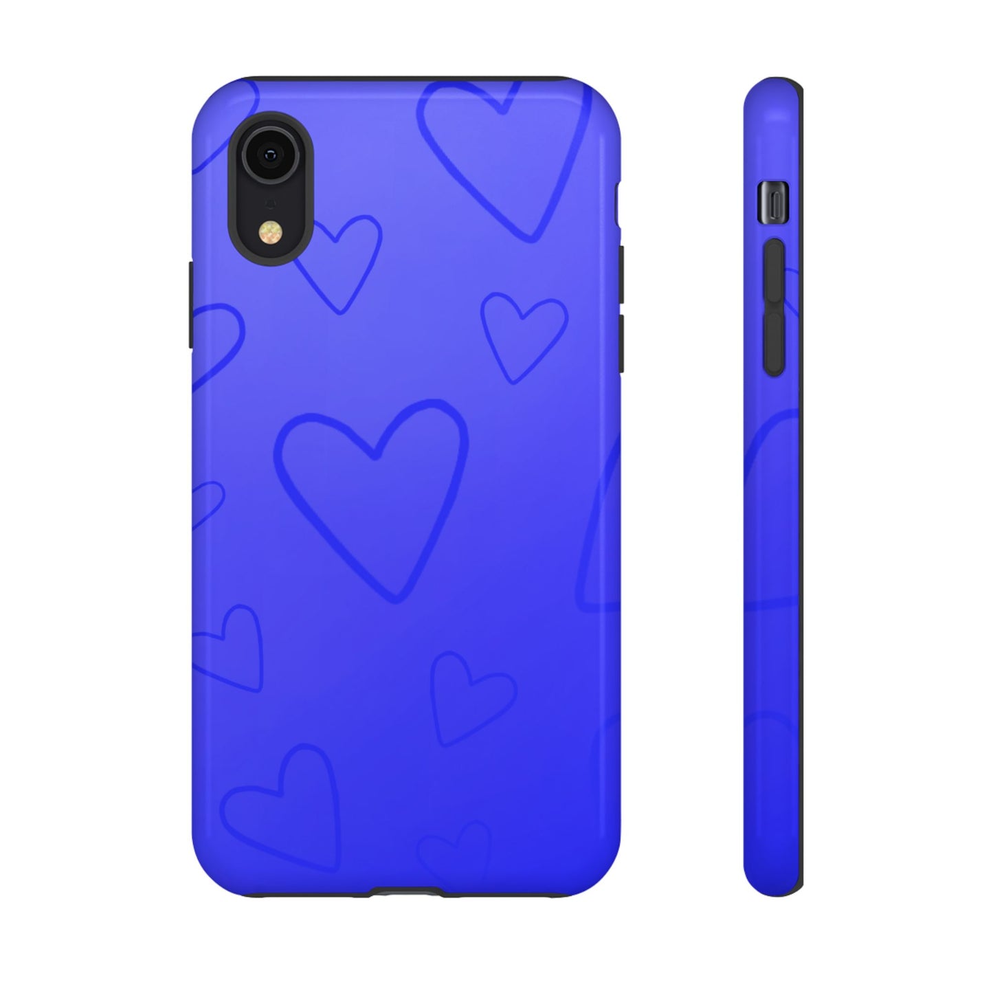 Hearts Blue Tough Cases