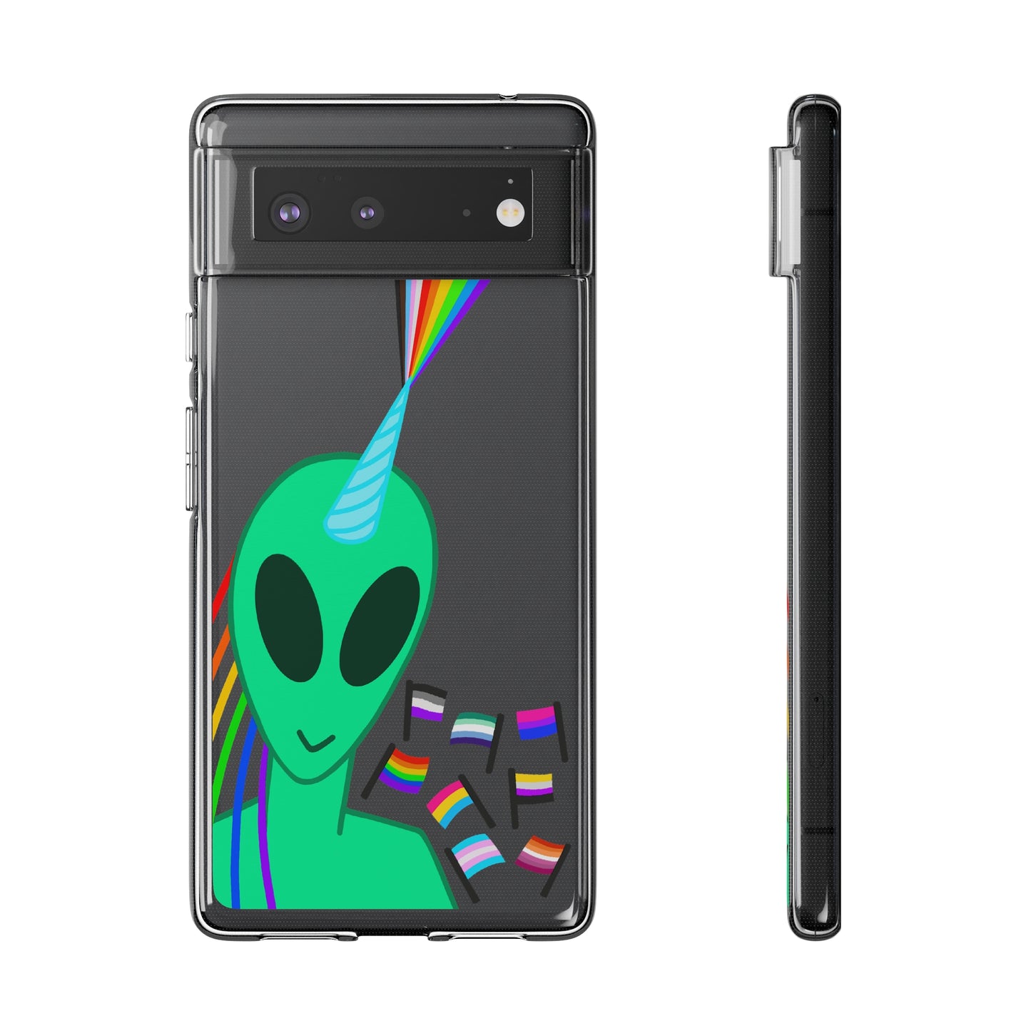 Gay Alien Clear Soft Phone Cases