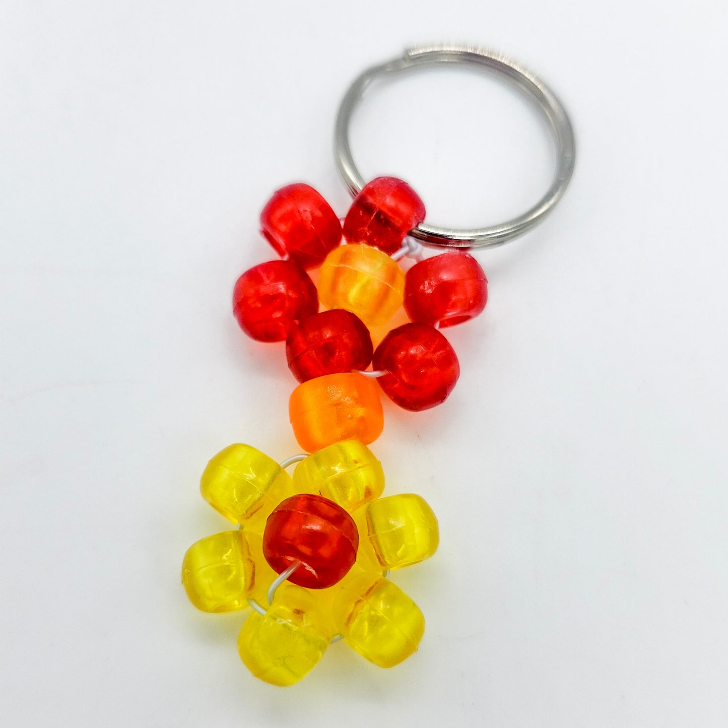 Beaded Flower Keychains