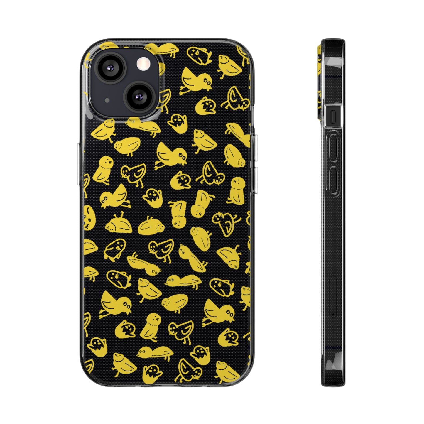 Silly Birds Clear Soft Phone Cases