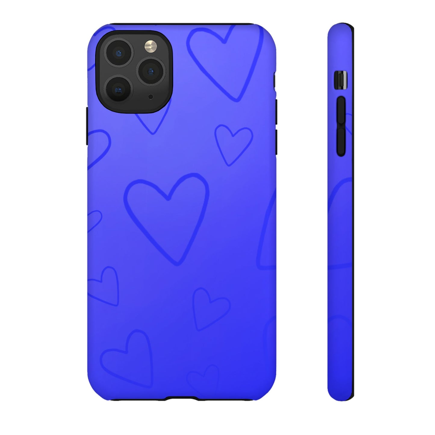 Hearts Blue Tough Cases