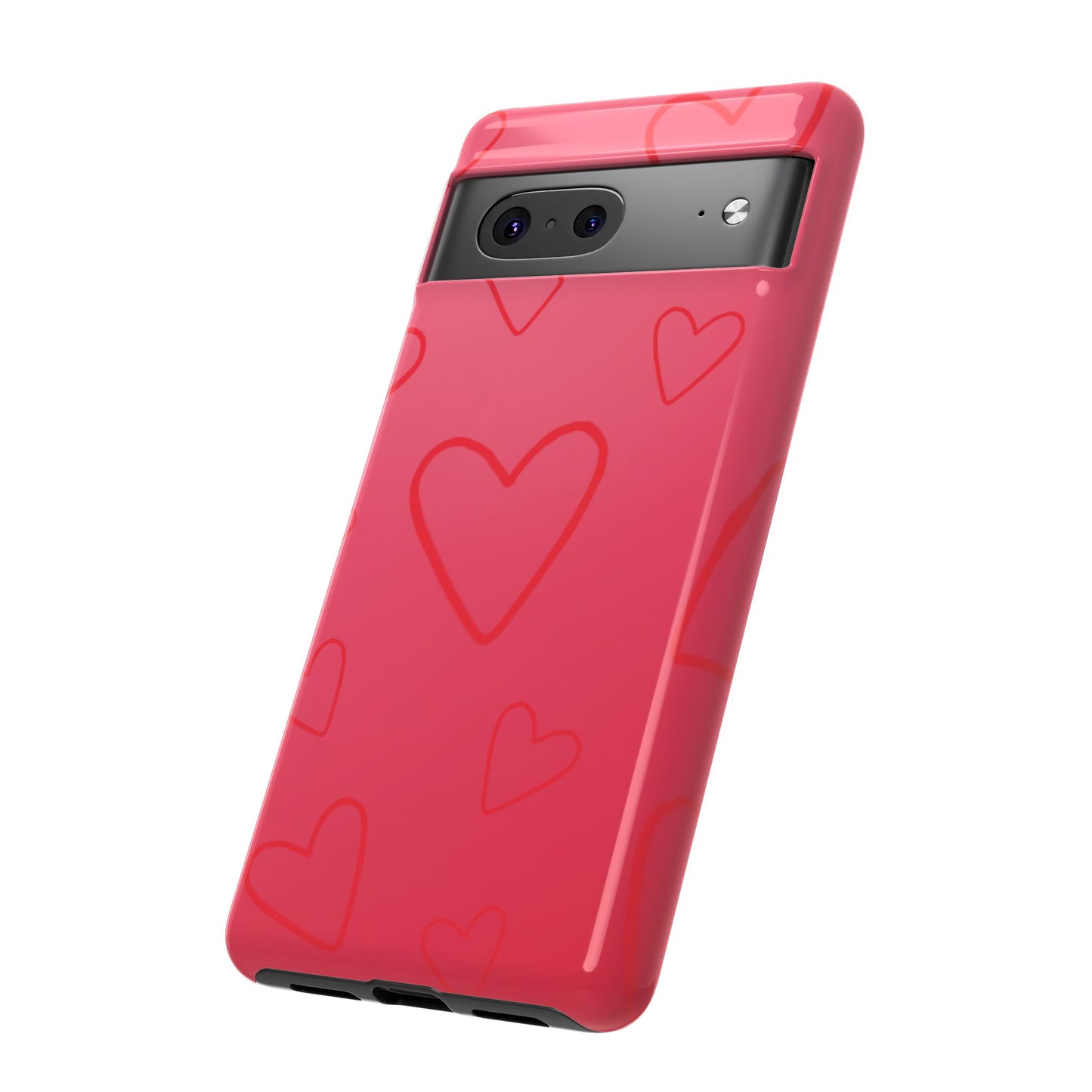 Hearts Red Tough Cases